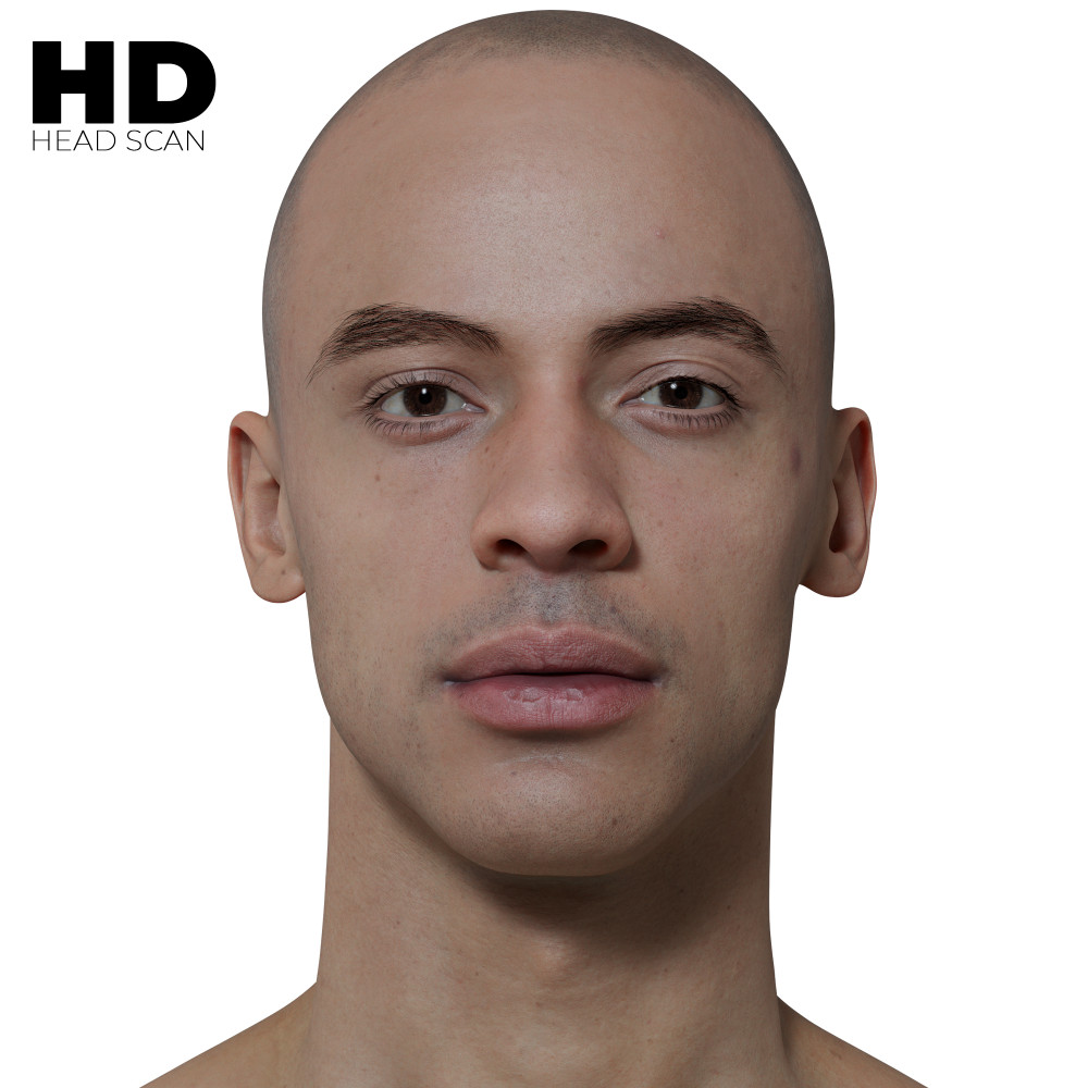 Hd Male Head Model 14